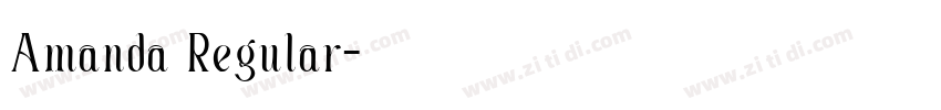 Amanda Regular字体转换 Amanda Regular字体转换